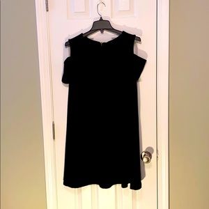 Black dress with shoulder cut outs. Size 8.